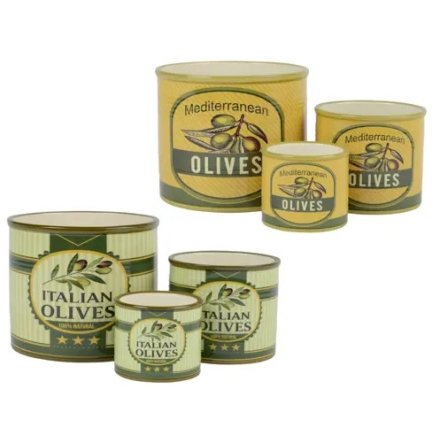 2/A Olive Planters, 13.5cm 