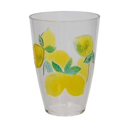 Plastic Lemon Tumbler, 12cm 