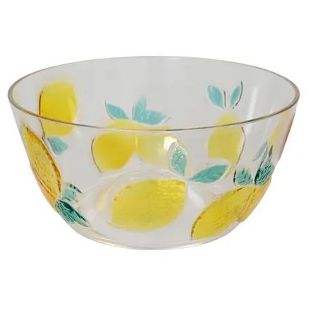Lemon Plastic Bowl, 15cm 