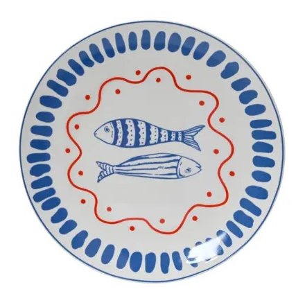 Sardine Fish Plate, 19cm 