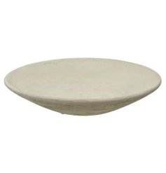 a charming stone colour plate stand