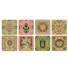 a charming floral coaster 