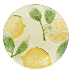 a c harming lemon serving plate 