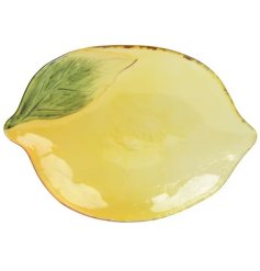 a charming lemon serving g plate 