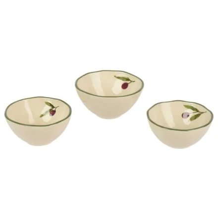 3/A Olive Dip Bowls, 11cm 