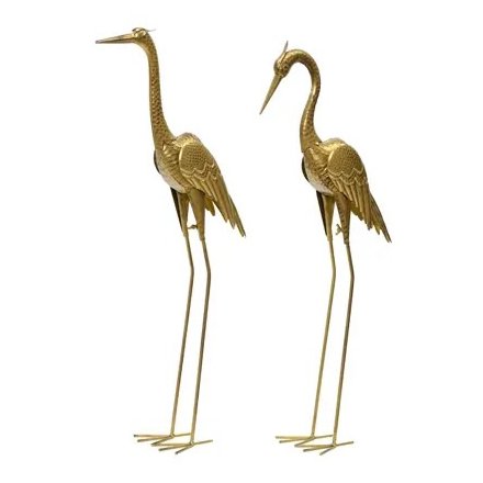 76cm Gold Bird Garden Deco, 2/A
