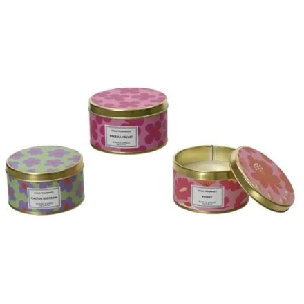3/A Scented Candle in Tin, 7.8cm 