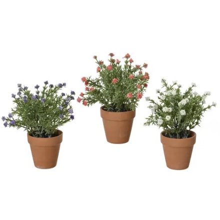 a charming artificial flower pot 