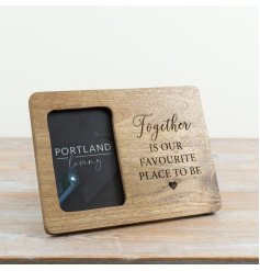 a delightful rustic wooden frame to showcase your favourite memories