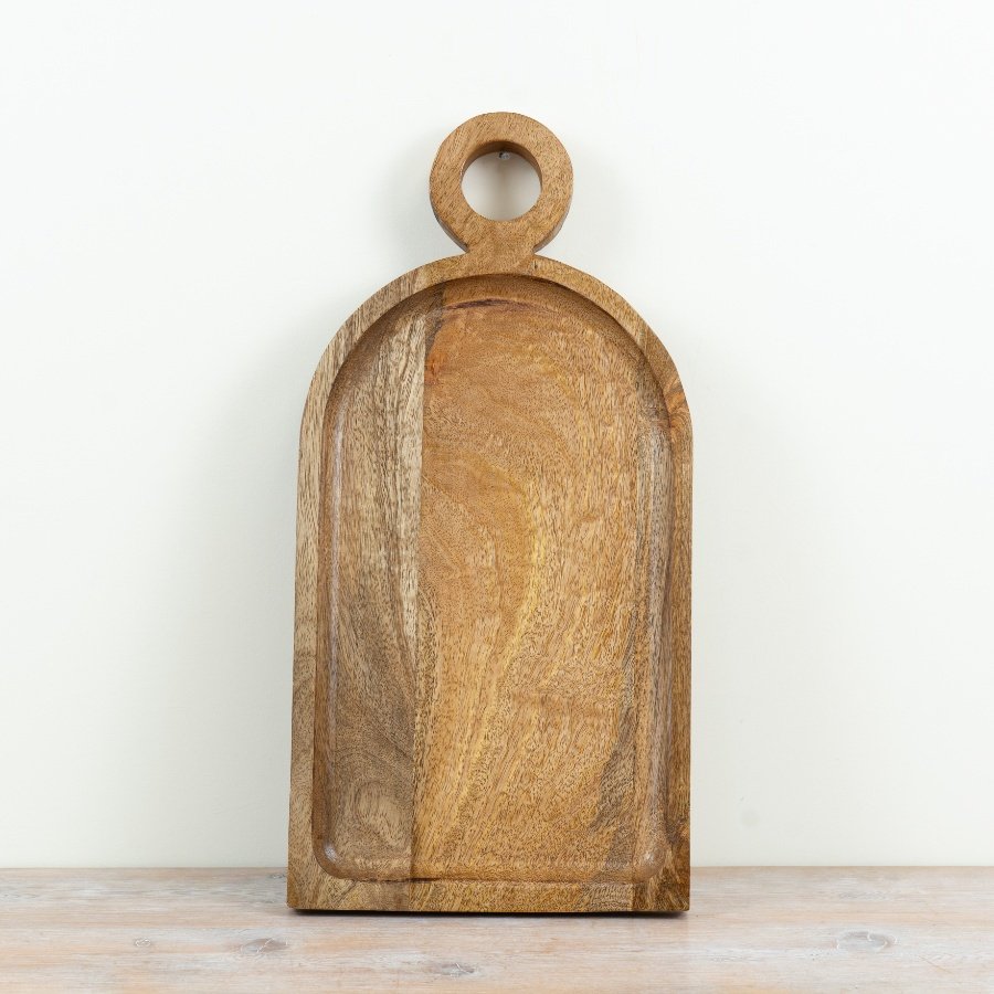 mango wood chopping board with a charming rustic appeal