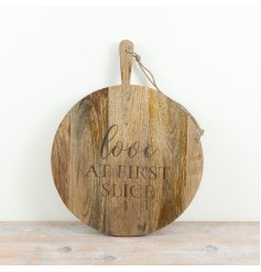 a charming round padel board 