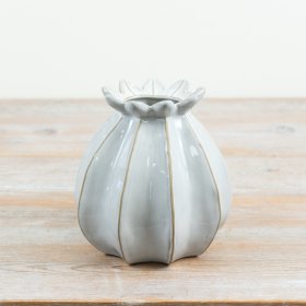 a fresh and simple poppy bud vase to brighten any room