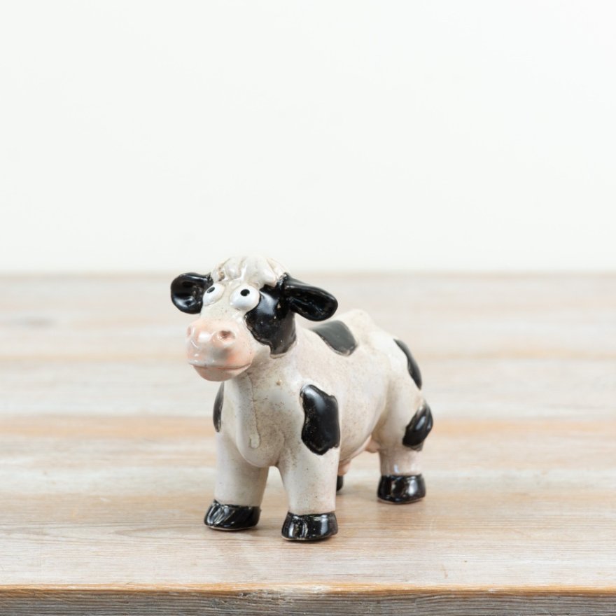 Little Looker Wide-Eyed Cow Ornament, 12cm