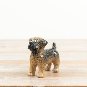 delightful glazed dog with endearing big, playful eyes