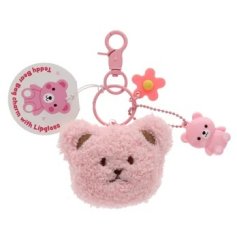 A cute teddy keyring with additional charms and a lip gloss in a fruity berry flavour.