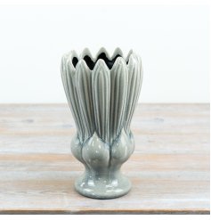 a charming urn style sage green vase 