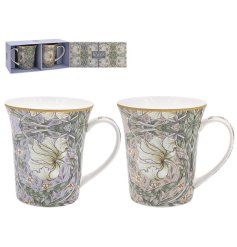 a charming patterned William morris set of cups