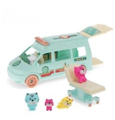 Delightful kitten ambulance playset for imaginative rescue adventures