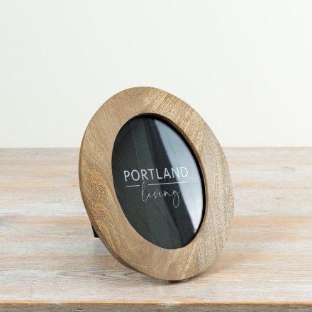 Display your cherished memories in a charming rustic wooden arch frame