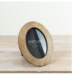 Display your cherished memories in a charming rustic wooden arch frame