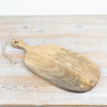 A natural wooden board for chopping, serving and relaxed rustic entertaining
