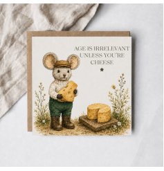 a delightful mouse-themed birthday card
