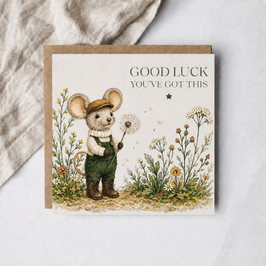 You've Got This Mouse Greeting Card, 15cm 