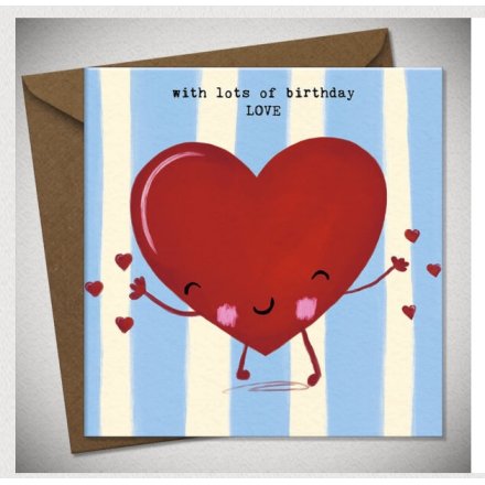 15cm Birthday Love Greeting card