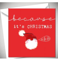 Bring festive cheer with a vibrant Santa-themed Christmas card