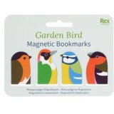 Charming set of four bird-themed magnetic bookmarks, perfect for nature-loving readers