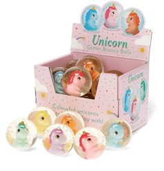 Bright and sparkly unicorn bouncy balls perfect for little ones
