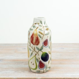 brighten your living space with this beautiful fig and pear inspired vase