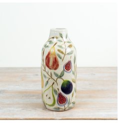 add a pop of colour to your home  with this stunning fig and pear vase 