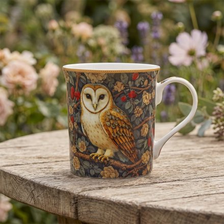 William Morris Owl Mug, 12cm 