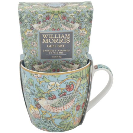 William Morris Strawberry Thief Coffee Set, 17cm 