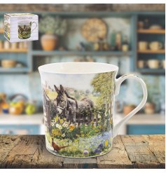 Brighten your mornings with the cheerful charm of our delightful Donkey Mug