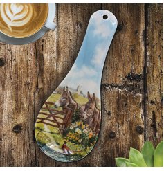 a delightful donkey-themed spoon rest for your kitchen