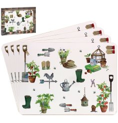 Infuse your table with lively botanical charm using these delightful Green Fingers placemats