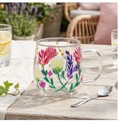 Enjoy the beauty of English wildflowers with every warm drink you take