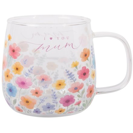 Mum Glass Mug, 13cm 