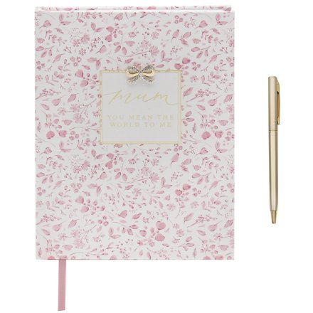 Mum You Mean the World To Me Notebook, 21cm