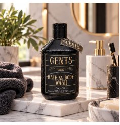 Elevate his routine with this stylish 2-in-1 wash for hair and body