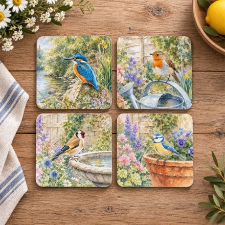 4/A Garden Birds Coaster Set of 4 