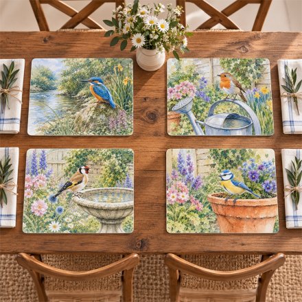 Garden Birds Placemats Set of 4