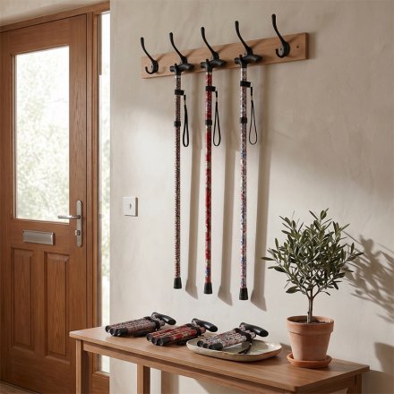 Folding Walking Stick Floral, 11cm 