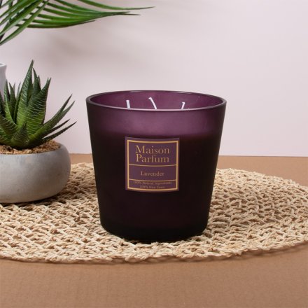 800g 100% Natural Lavender Scented Candle, 14cm 