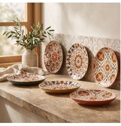 A charming patterned serving plates 