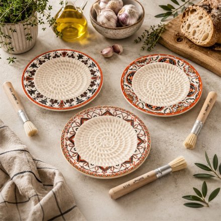 3/A Tuscany Garlic Plate Set 