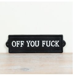 a fun cast iron wall plaque 