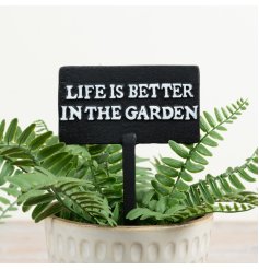 Elegant cast iron garden stake to beautifully label your plants and brighten your outdoor space